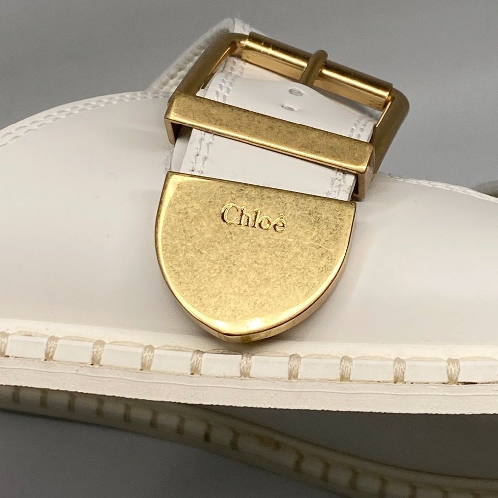 Chloe Rebecca Leather Slide Sandals size 39 - Picture 11 of 15